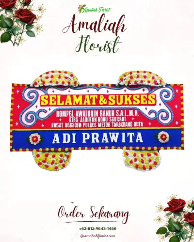 Karangan Bunga Ucapan Selamat di Somokaton